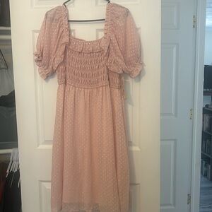 pink indigo rose dress